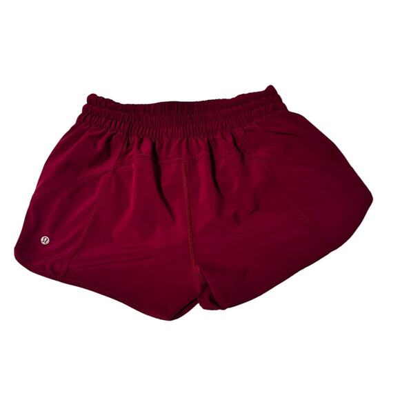 Lululemon Run Speed Shorts – Size 10 – Magenta / Raspberry Pink Rare Color - Picture 2 of 6